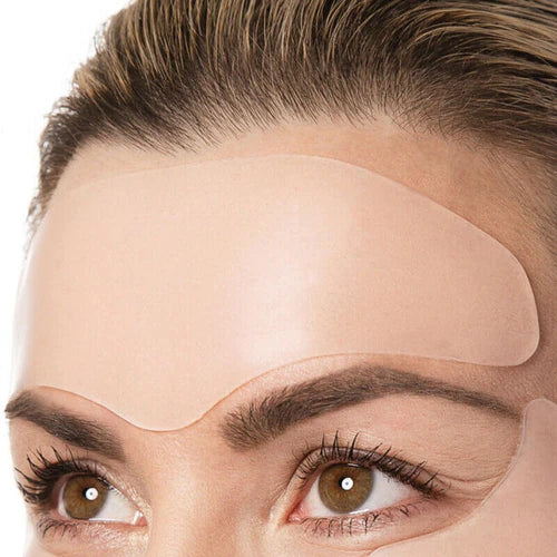 5 Adesivos de Silicone Reutilizaveis Anti-Rugas e Linhas de Expressão para rosto