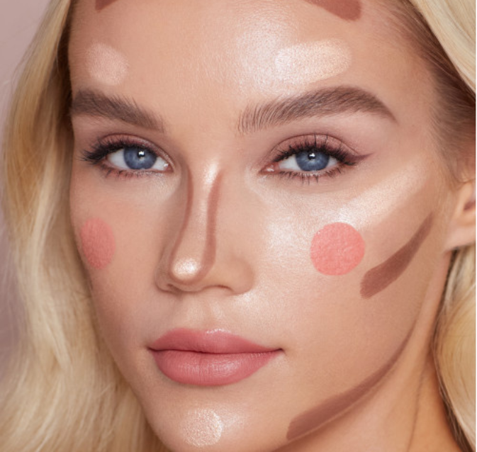 Kit Blush líquido, Contorno e Iluminador - Beauty Glazed