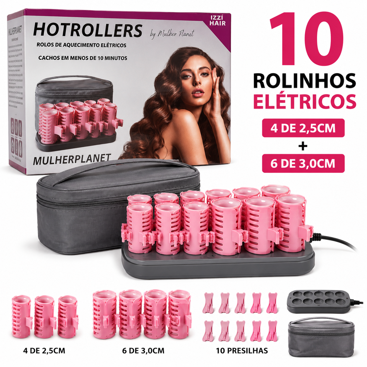 HOT ROLLERS - Bobes Elétricos para Cachos em Minutos