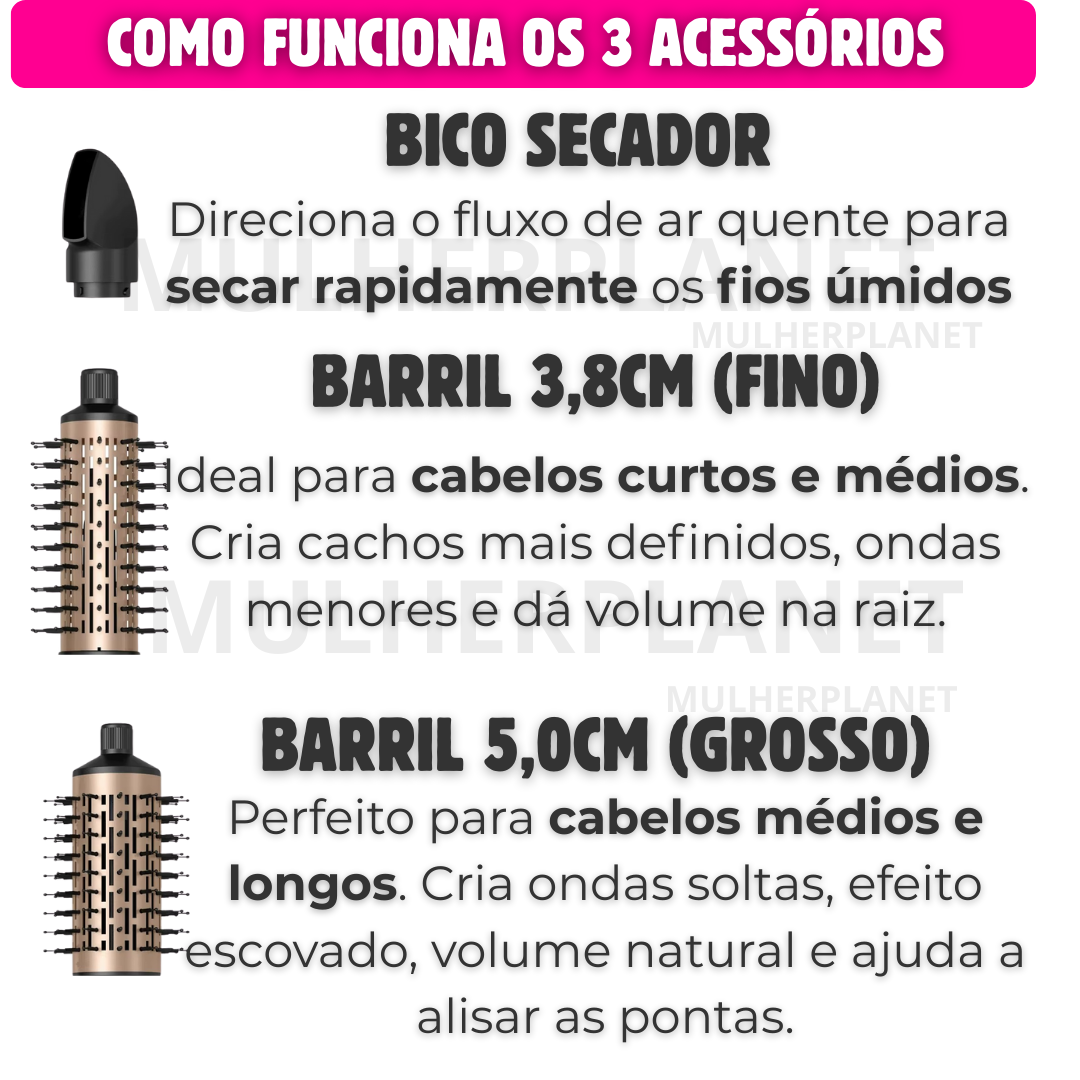 AirLiss 360 - Escova Rotativa 3 em 1