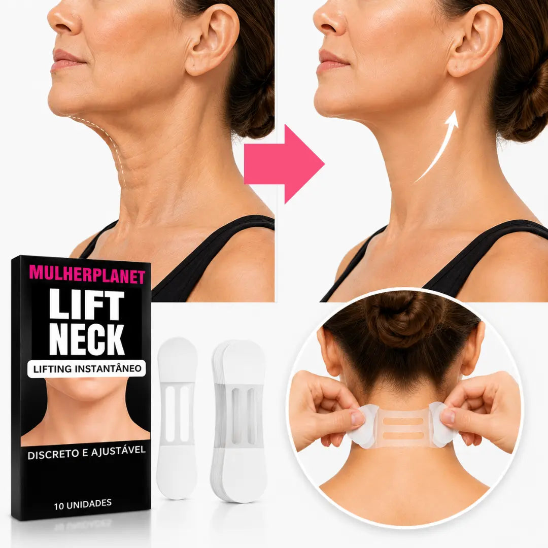 LiftNeck - Adesivo para rugas e flacidez pescoço