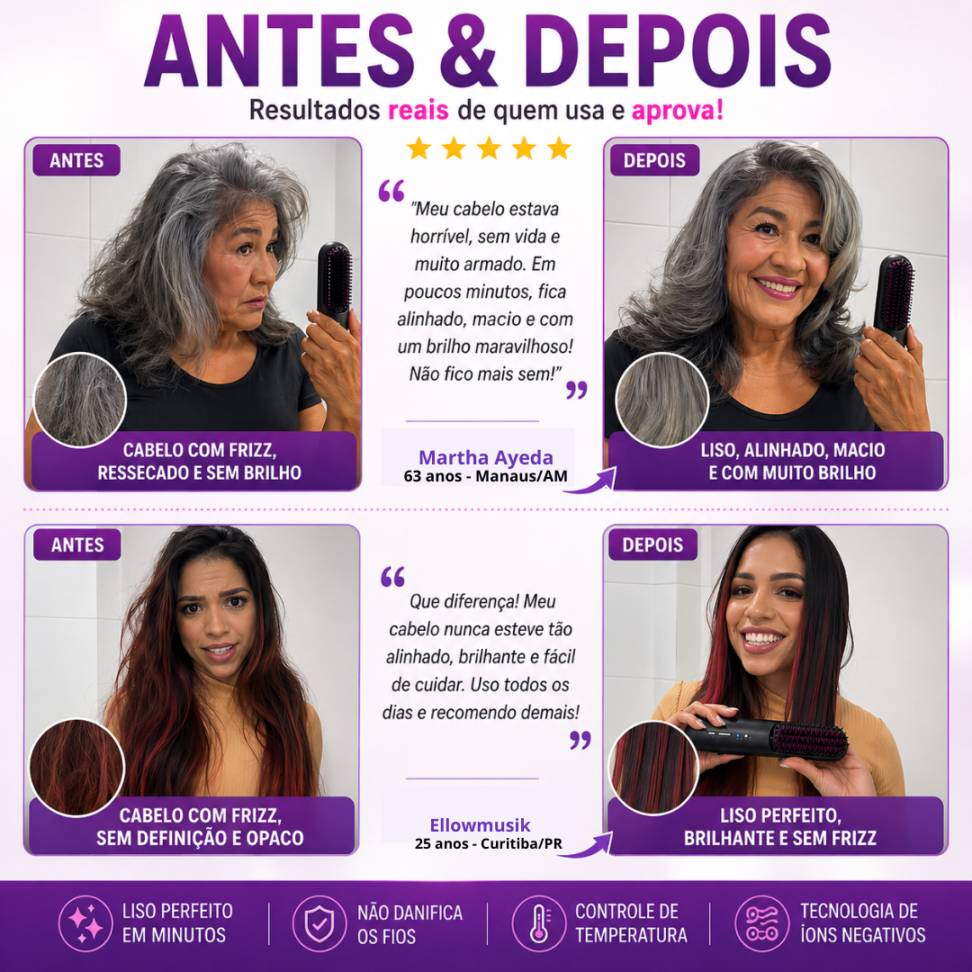 3D Porta Brush 2.0 - Escova Portátil Sem Fio Com Bateria de 60 minutos