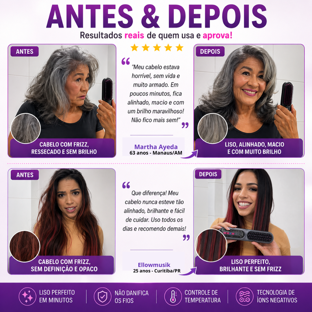 3D Porta Brush 2.0 - Escova Portátil Sem Fio Com Bateria de 60 minutos