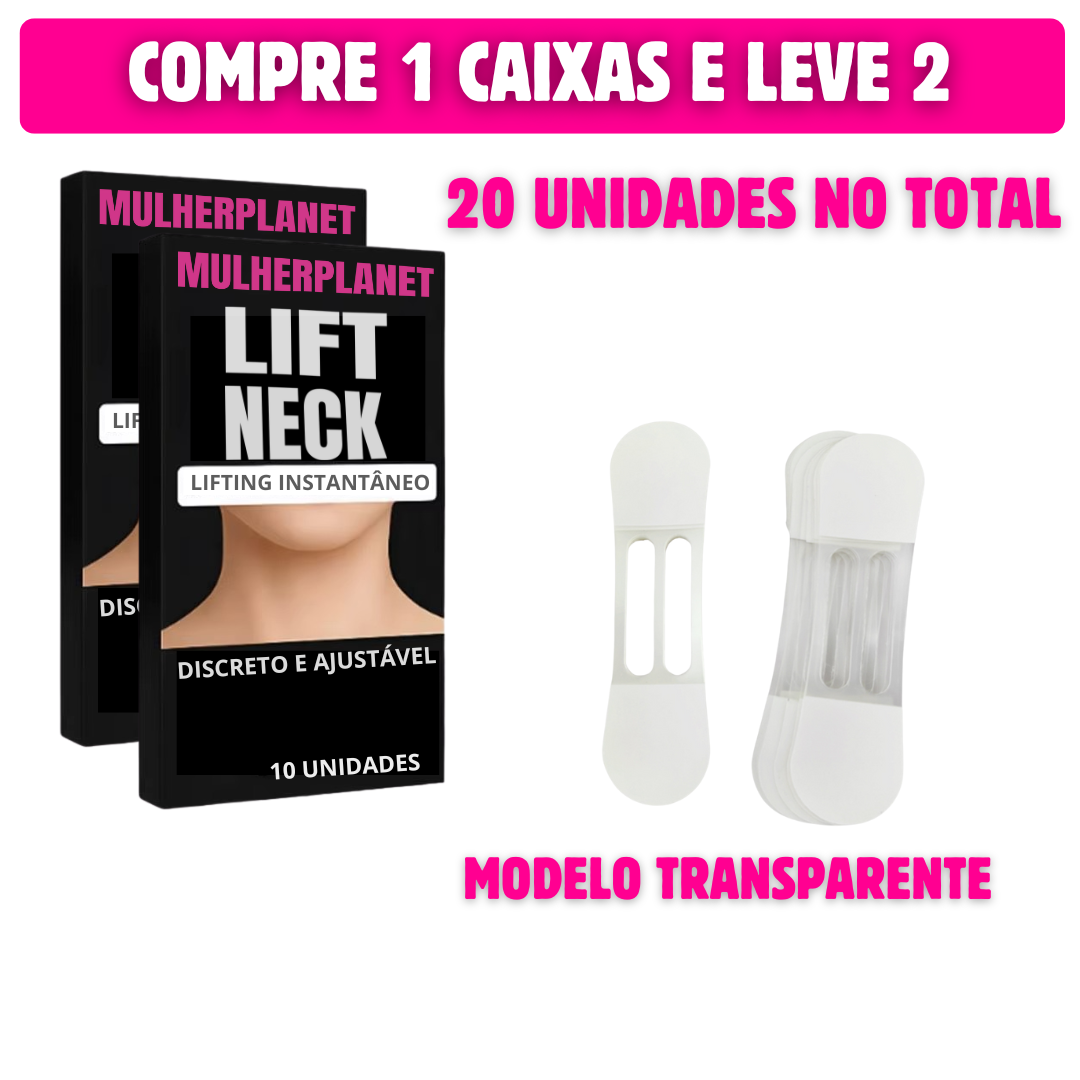 LiftNeck - Adesivo para rugas e flacidez pescoço - Compre e leve mais