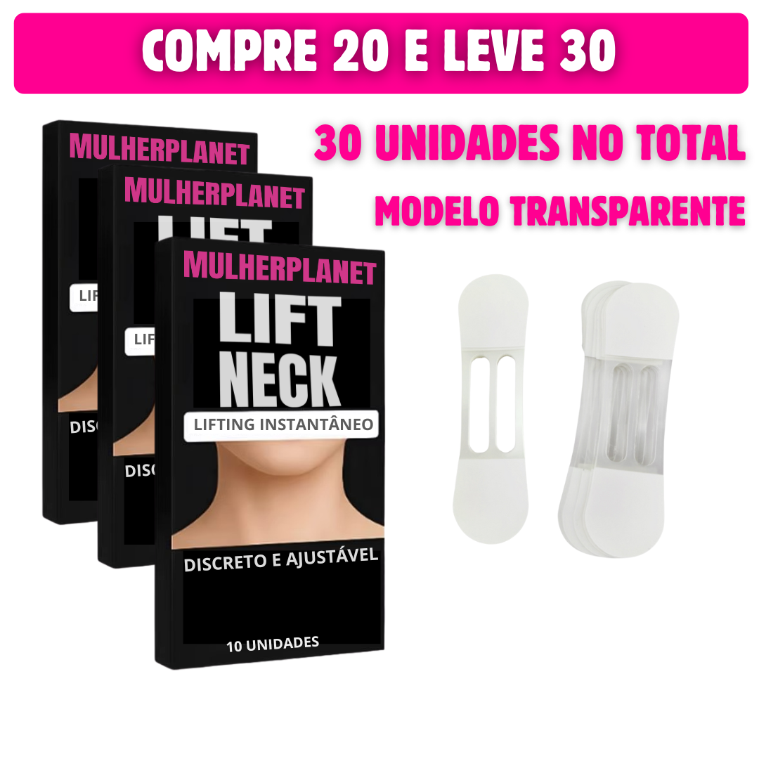LiftNeck - Adesivo para rugas no pescoço - Kit de 10 Unidades