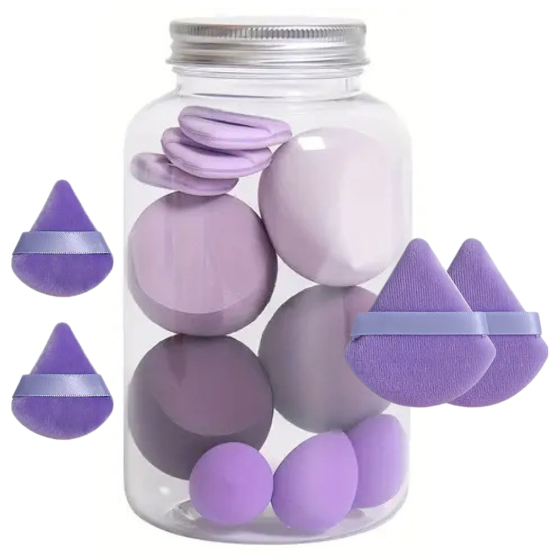 Kit 14 Esponjas de Maquiagem
