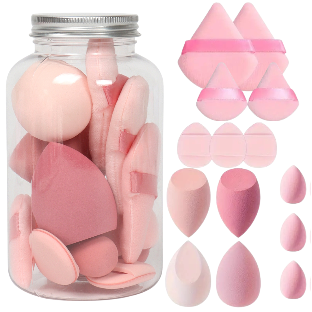 Kit 14 Esponjas de Maquiagem