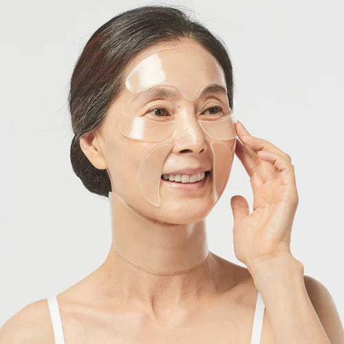 5 Adesivos de Silicone Reutilizaveis Anti-Rugas e Linhas de Expressão para rosto