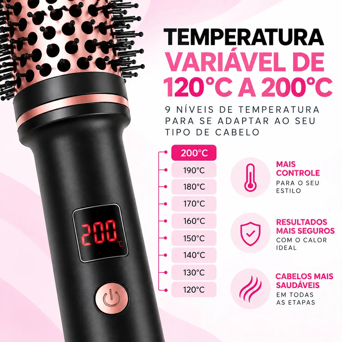 Thermal Brush: Escova térmica sem ar quente
