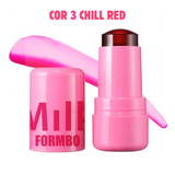 JELLY TINT MILK - 3 EM 1 - BLUSH, BATOM E SOMBRA