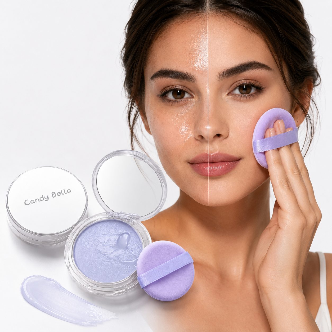 Pó Compacto em Gel Anti Oleosidade Candy Bella
