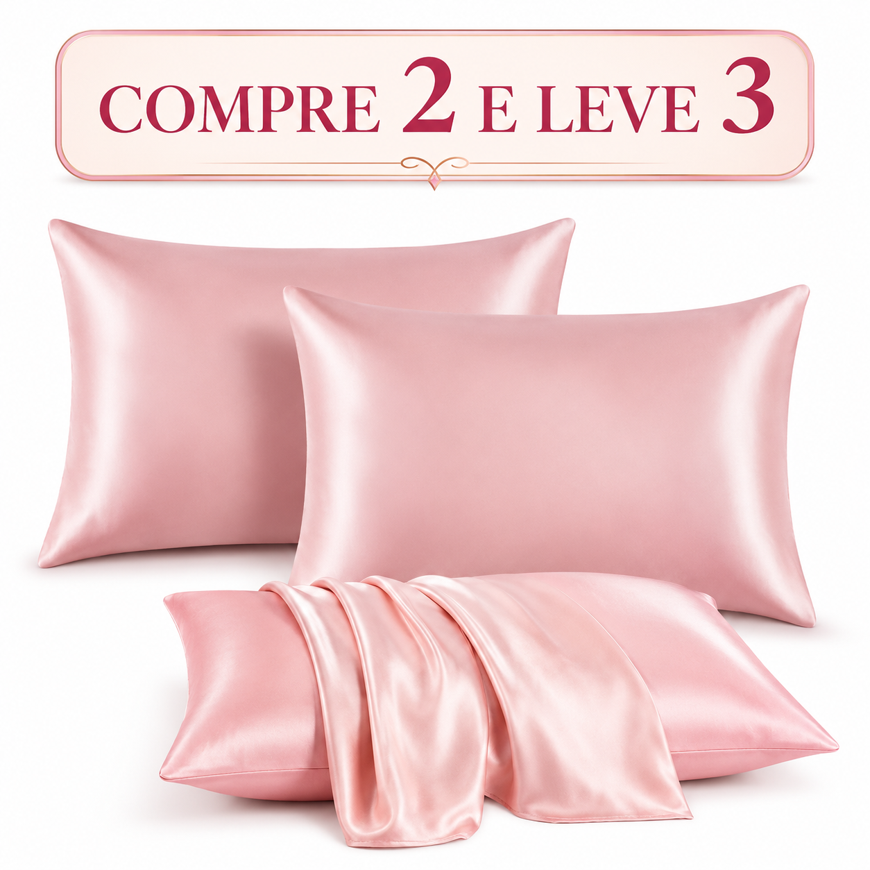 Fronha de Cetim Antifrizz Luxo - Cuide dos Cabelos Enquanto Dorme