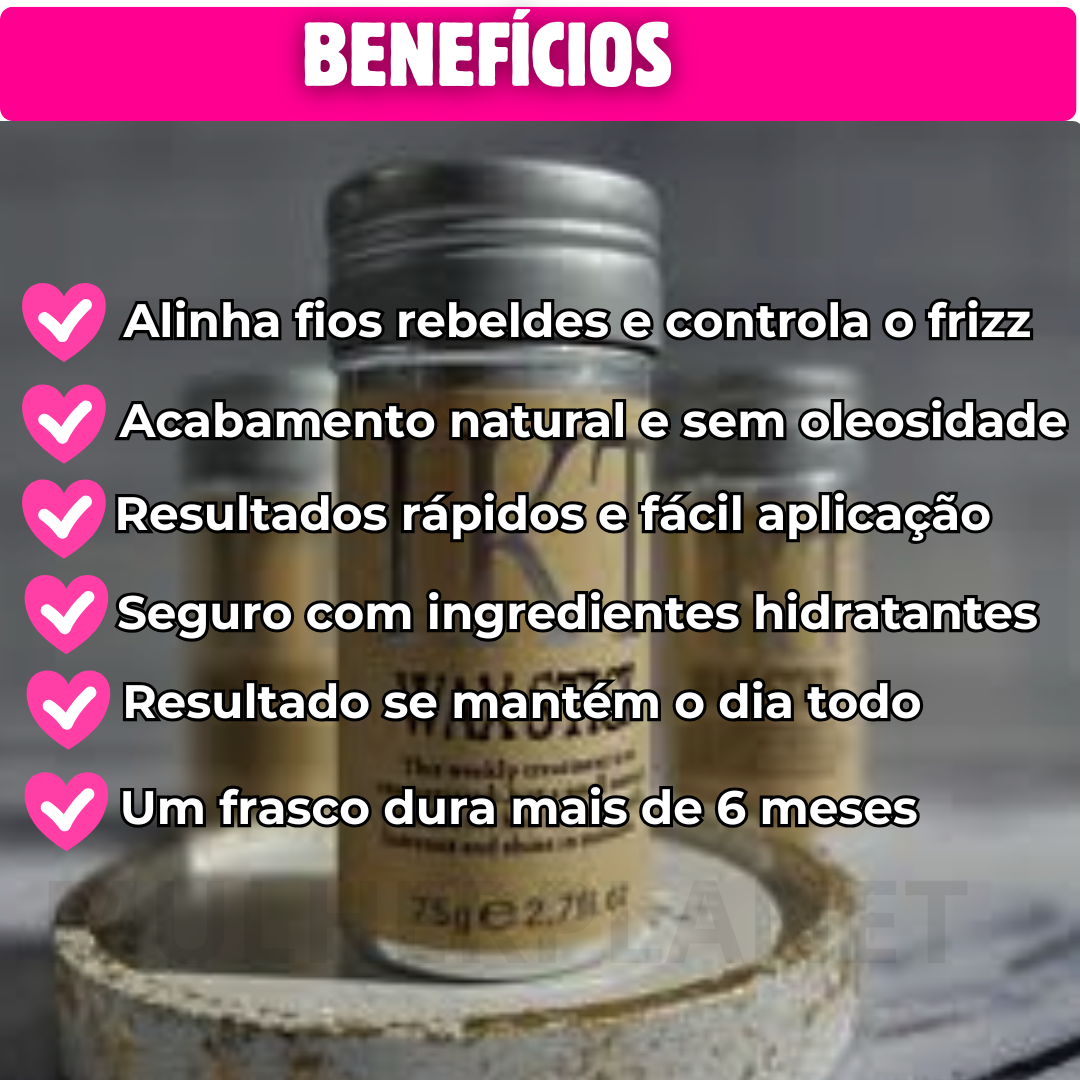 Wax Stick Bastão Anti Frizz + 3 BRINDES