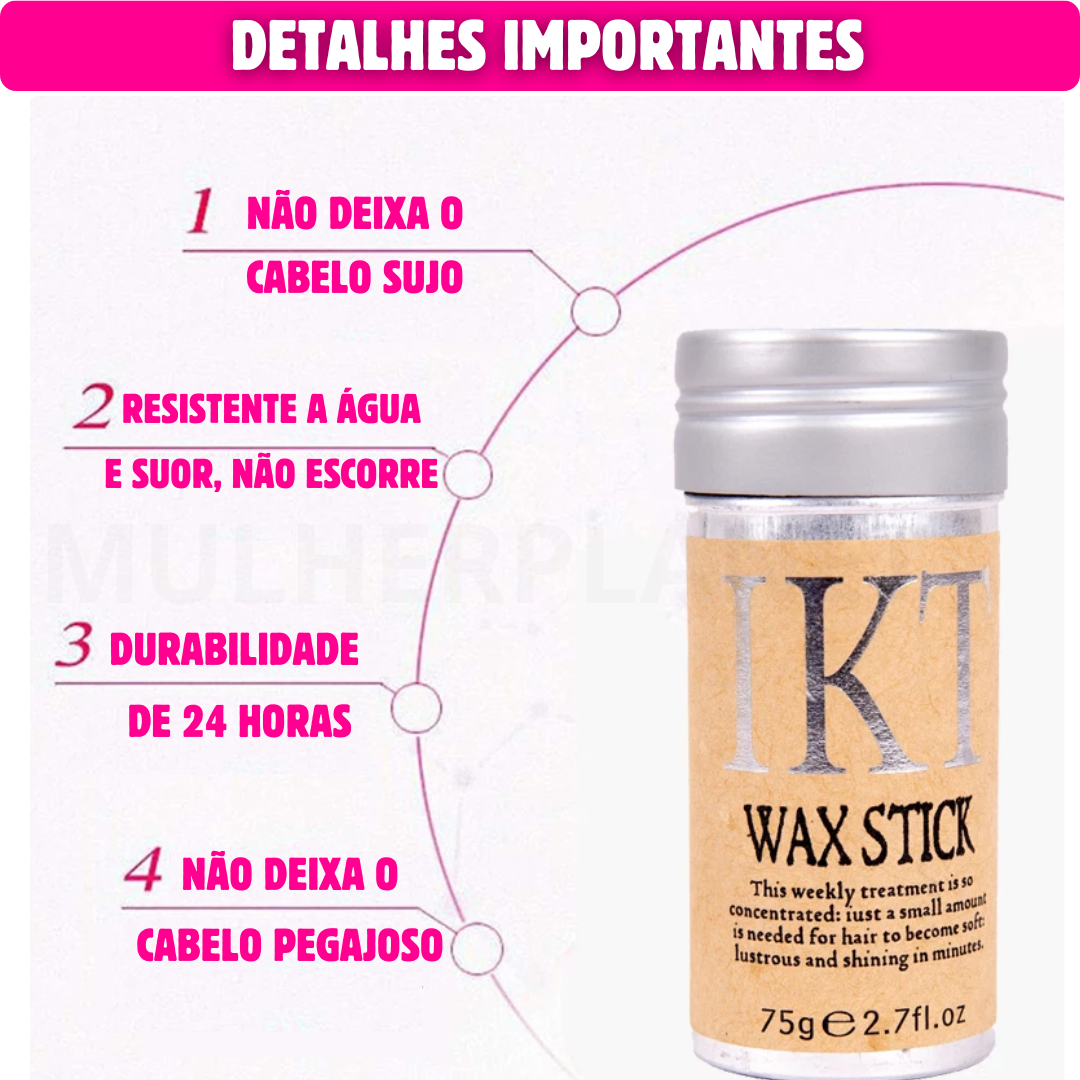 Wax Stick Bastão Anti Frizz + 3 BRINDES