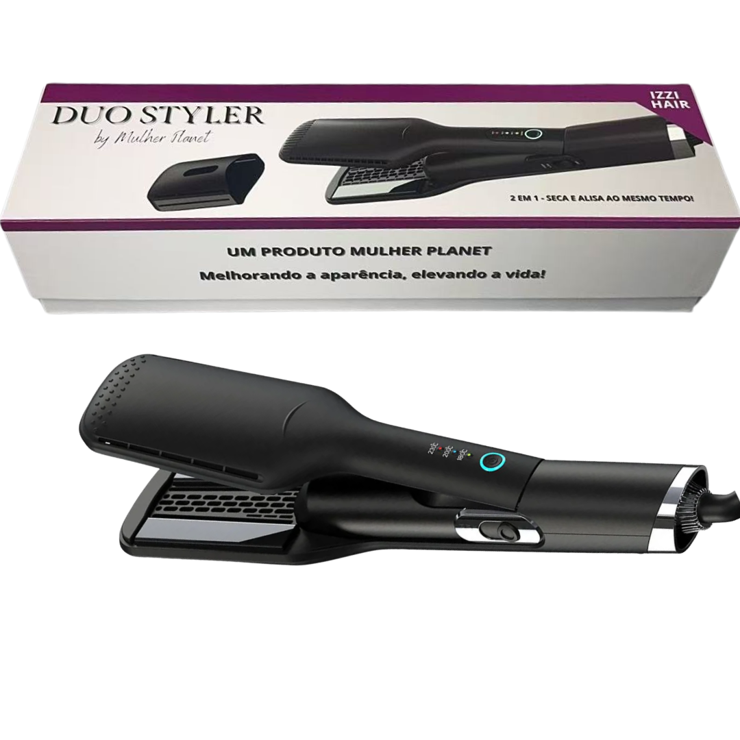 Duo Styler 2 em 1 - Alisa e seca ao mesmo tempo