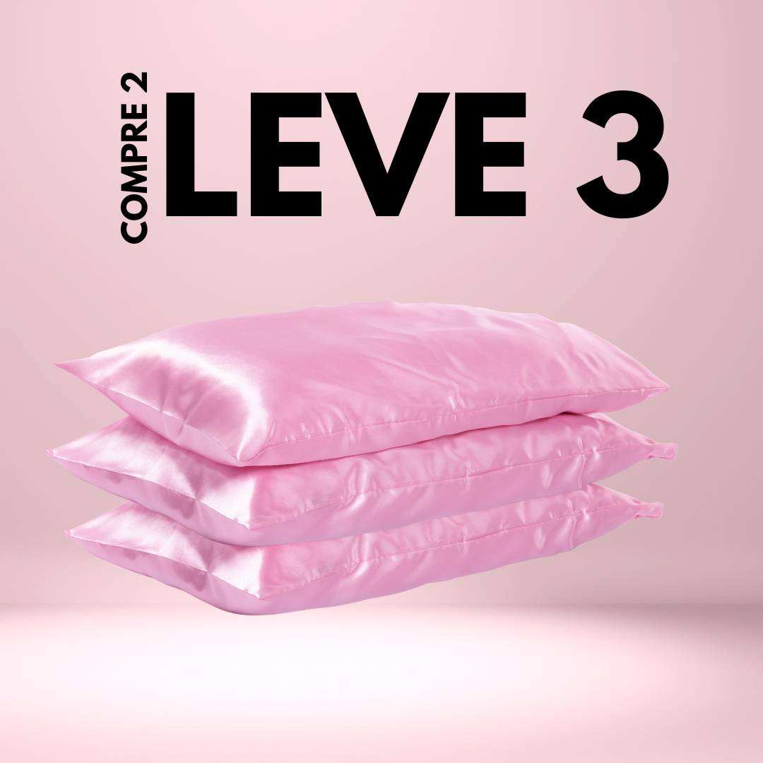 Fronha de Cetim Antifrizz - Compre 2 e Leve 3