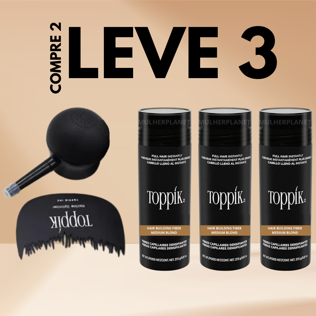 Toppik Hair Fiber - Compre 2 e Leve 3