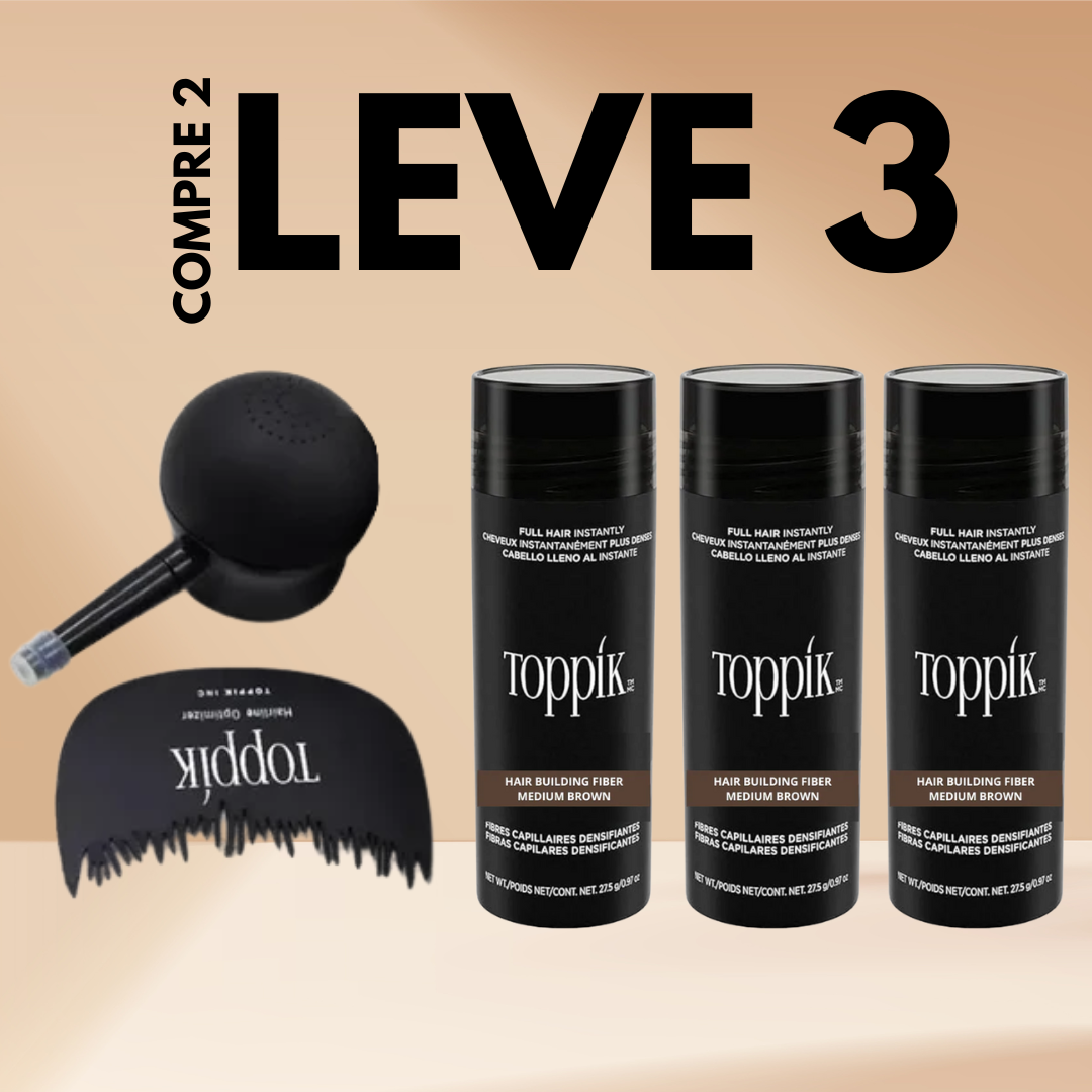 Toppik Hair Fiber - Compre 2 e Leve 3
