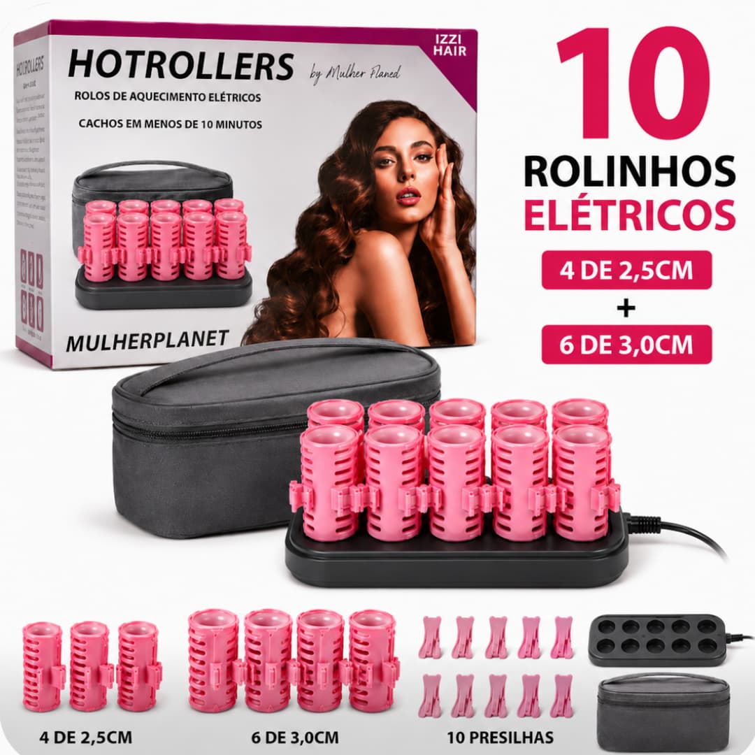 HOT ROLLERS - Bobes Elétricos para Cachos em Minutos