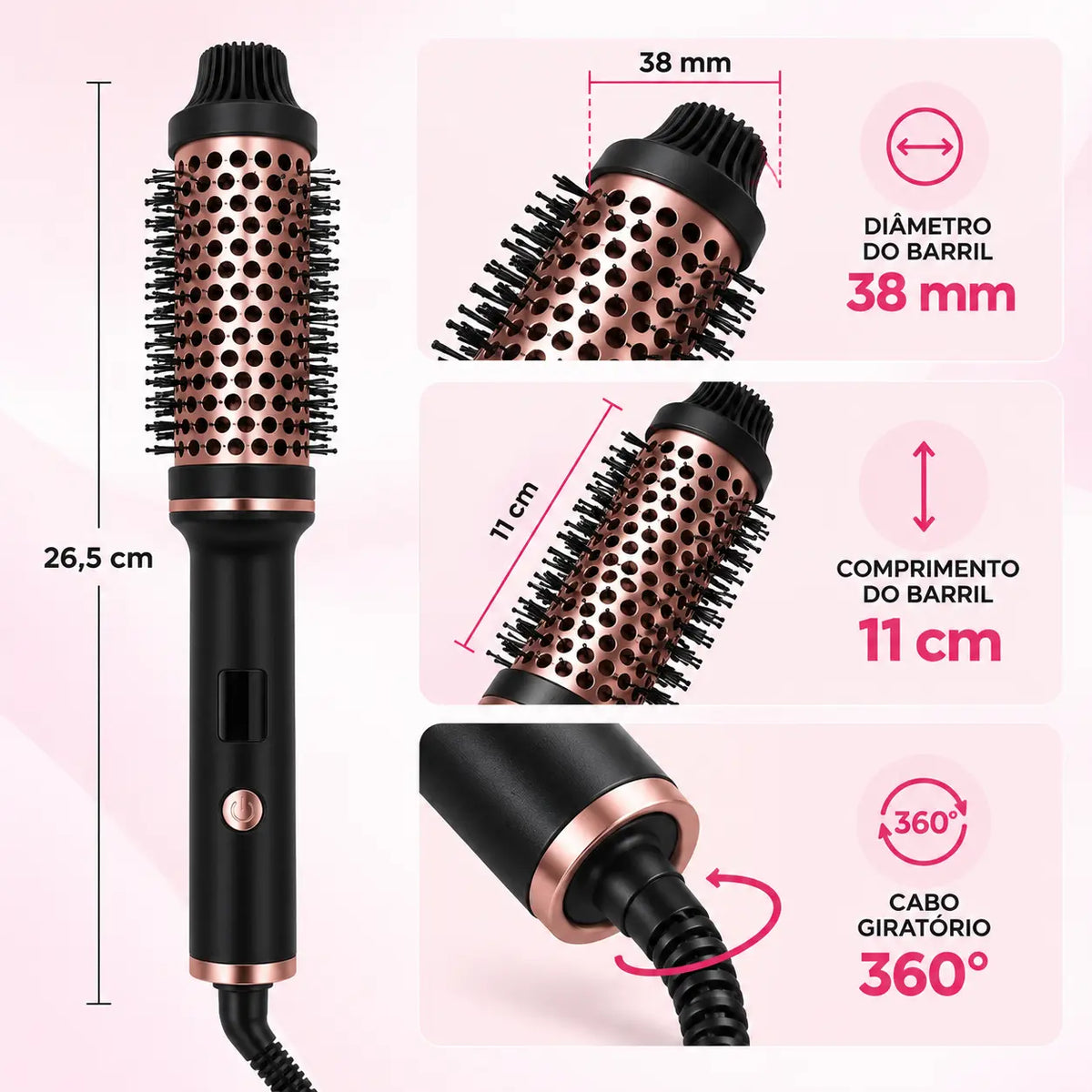 Thermal Brush: Escova térmica sem ar quente